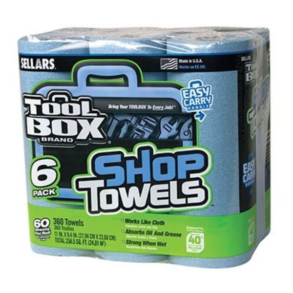 Sellars Tool 6Pk Blu Shop Towel 5441602